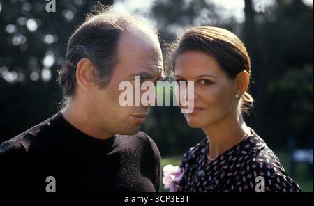 ROMA - **TARIFFA SPECIALE** CLAUDIA CARDINALE CON PASQUALE SQUITIERI Foto Stock