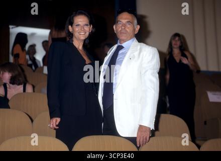Milano, Archivio dei personaggi degli anni '90 nella foto: Claudia Cardinale, Pasquale Squitieri ©fotostore Foto Stock