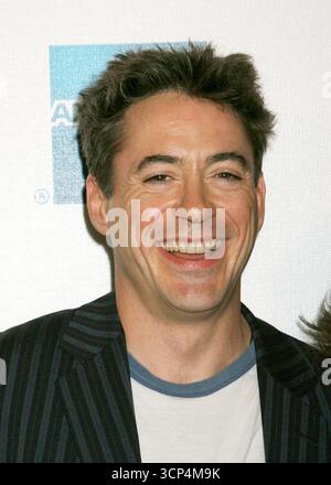 Robert Downey Jr al Tribeca Film Festival proiezione di "House of Wax" a New York City, 30 aprile 2005 Foto Stock