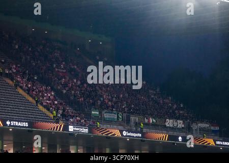 Braga, Portogallo. 24 settembre 2025. Braga - uitvak durante la prima partita della UEFA Europa League 2025/2026. La partita è ambientata tra S.C. Braga e Feyenoord all'Estadio Municipal de Braga il 24 settembre 2025 a Braga, in Portogallo. Credito: Foto Box to Box/Alamy Live News Foto Stock