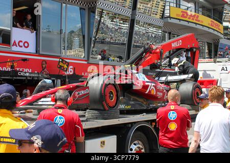 Monaco GP, Monte Carlo, F1 2025 il 24-05-2025 - Formula 1 Ferrari Ferrari - credito da leggere: Gianluigi Paolucci Foto Stock