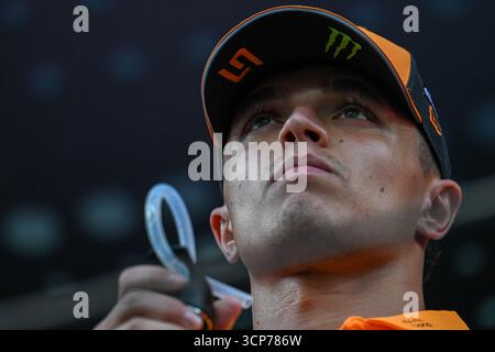 Emilia Romagna GP, Imola, F1 2025 il 20-04-2025 - Formula 1 Lando Norris pilota per McLaren - il credito va letto: Marco Talluto Foto Stock