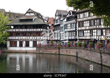 Strasburgo Francia. Sede ufficiale del Parlamento europeo e città storica è una delle principali mete turistiche della Francia. Foto Stock