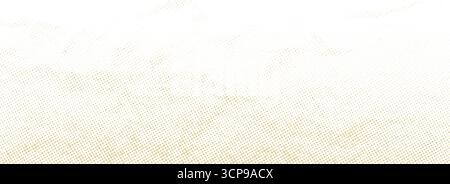 Sfondo a mezzitoni beige punteggiato. Carta pixelata con crema leggera. Carta da parati marrone retro Craft. Sovrapposizione sfumatura granulosa. Sfondo di materiale di tela sporco e resistente agli agenti atmosferici. Trama vettoriale del sacco Illustrazione Vettoriale