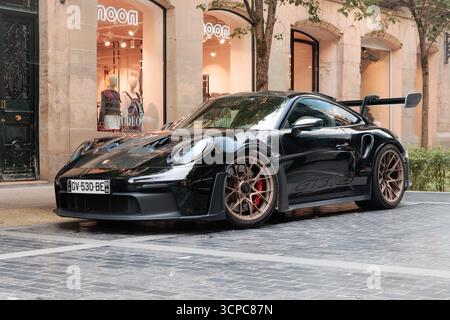San Sebastian, Spagna - 20 settembre 2025: Porsche 911 (992) GT3 RS Foto Stock