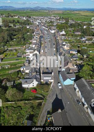 Vista aerea del villaggio di Whithorn a Galloway Scoltand, foto settembre 2025 Foto Stock