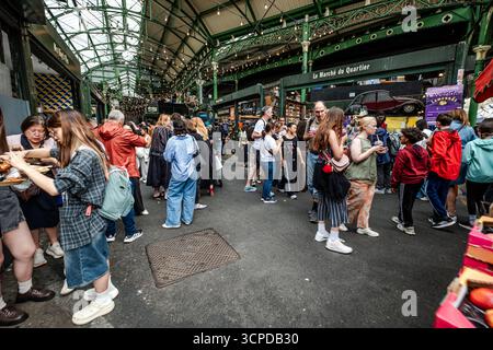 Borough Market - sapori, cultura e vita di strada Foto Stock