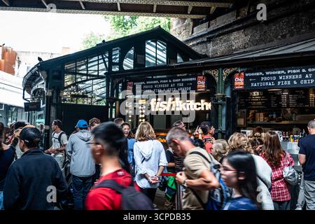 Borough Market - sapori, cultura e vita di strada Foto Stock