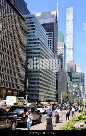 Park avenue nel centro di Manhattan, New York, settembre 2025 Foto Stock