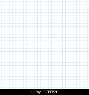 Foglio matematico a reticolo per notebook scolastici con carta quadrata a scacchi illustrazione vettoriale senza cuciture. Illustrazione Vettoriale
