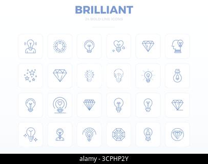 24 icone vettoriali create in modo magistrale, che rappresentano un brillante design strong Outline, con risoluzione perfetta di 128 x 128 PIXEL per una visualizzazione eccezionale Illustrazione Vettoriale