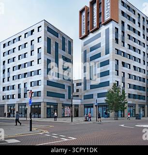 27 settembre 2025. Edificio della University of Essex all'angolo tra London Road e College Way a Southend on Sea, City of Southend. REGNO UNITO Foto Stock