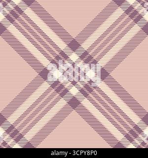 Sfondo tartan in tessuto tribale senza cuciture con controllo vettoriale. Tessuto donna a quadri con colori chiari e pastello. Illustrazione Vettoriale
