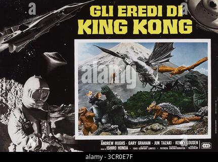 1968 carta d'ingresso italiana per il film Destroy All Monsters (gli eredi di King Kong) Foto Stock