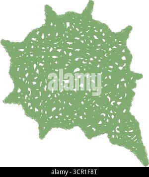 Bolla di bolla di discorso in gesso organico ondulato Illustrazione Vettoriale