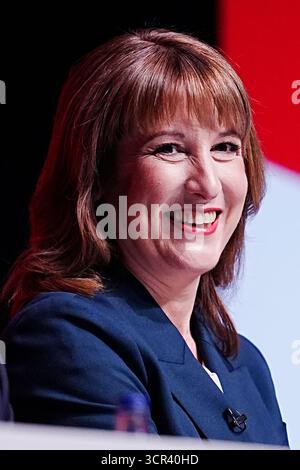 Cancelliere dello Scacchiere Rachel Reeves durante la Conferenza del Partito Laburista presso l'ACC Liverpool. Data foto: Lunedì 29 settembre 2025. Foto Stock