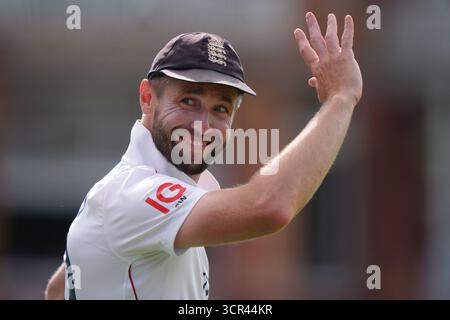 Foto del file datata 12-07-2025 di Chris Woakes, che ha annunciato il suo ritiro dal cricket internazionale, questione di giorni dopo che l'Inghilterra ha indicato di non essere più nei loro piani. Data di pubblicazione: Lunedì 29 settembre 2025. Foto Stock