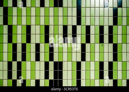 Londra Regno Unito, settembre 30 2025, Geometric background Patten of Ceramic Wall Tiles Foto Stock
