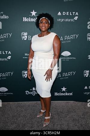 New York, Stati Uniti. 28 settembre 2025. Mignon partecipa al BAFTA NYC Tea Party 2025 al Mandarin Oriental Hotel il 27 settembre 2025 a New York. Credito: Imagespace/Alamy Live News Foto Stock