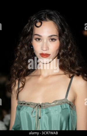 Kiko Mizuhara partecipa alla sfilata Saint Laurent Womenswear Primavera/Estate 2026 come parte della Paris Fashion Week a Parigi, Francia, il 29 settembre 2025. Foto di Aurore Marechal/ABACAPRESS.COM Foto Stock