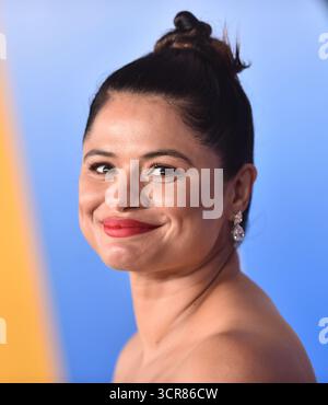Hollywood, Stati Uniti. 29 settembre 2025. Melonie Diaz arriva alla prima "Roofman" di Los Angeles tenutasi al Paramount Theatre il 29 settembre 2025 a Hollywood, CA. © LISA OConnor/AFF-USA.com Credit: AFF/Alamy Live News Foto Stock