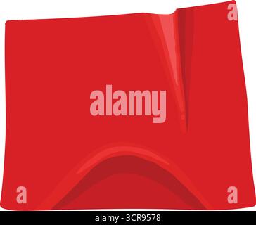 Nastro rosso per condotti. Striscia adesiva per imballaggio di riparazione, adesivo adesivo adesivo patch isolante strisce incrociate nastri di carta di colore adesivo in plastica, realistico Illustrazione Vettoriale