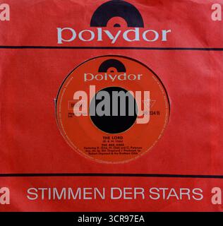 Vinthouse Vinyl Singles 7", The Bee Gees, The Lord, Polydor Records, 1969 Foto Stock