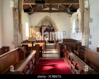 GREATWORTH Northamptonshire Greatworth History Church Village Pargiter Washington Armey sposò un vecchio posto di famiglia all'interno della residenza locale Foto Stock