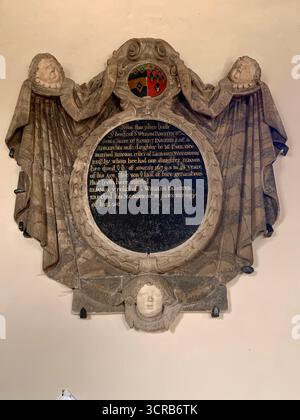 GREATWORTH Northamptonshire Greatworth History Church Village Pargiter Washington Armey sposò un vecchio posto di famiglia all'interno della residenza locale Foto Stock