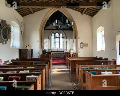 GREATWORTH Northamptonshire Greatworth History Church Village Pargiter Washington Armey sposò un vecchio posto di famiglia all'interno della residenza locale Foto Stock