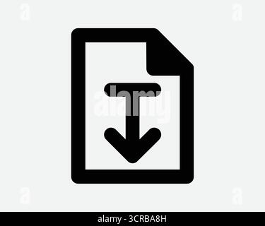 File Downloader Download Freccia documento ricezione e-mail trasferimento Doc Cloud archiviazione caricamento download file icona Salva riga cartella segno simbolo Illustrazione Vettoriale