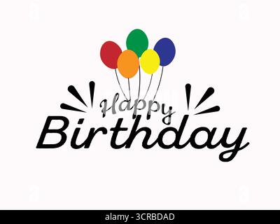 Immagini auguri di buon compleanno | biglietti di compleanno gratuiti, saluti, Clipart palloni, foto feste colorate, messaggi di compleanno Illustrazione Vettoriale