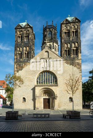 San Ludgeri chiesa nel centro storico di Münster, Germania Foto Stock