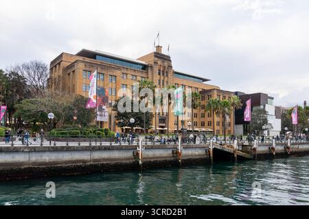 Vista esterna del Museum of Contemporary Art Australia (MCA) a Sydney, NSW, Australia. Foto Stock
