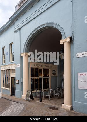 IPSWICH, SUFFOLK, Regno Unito - 11 AGOSTO 2018: Vista esterna della Arcade Street Tavern. Foto Stock