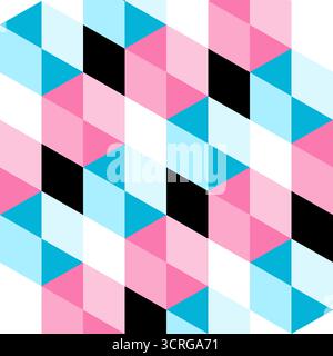 Geometrico astratto con forma a rombo modello di illustrazione vettoriale Illustrazione Vettoriale