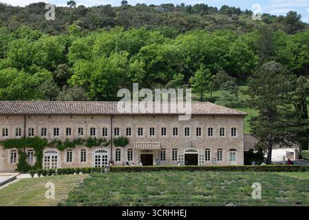 Monastero cistercense o abbazia di Senanque vicino a Gordes Vaucluse Luberon Provenza Francia Foto Stock