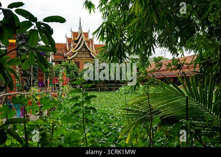 Tempio Wat Jetlin a Chiang mai in Thailandia Foto Stock