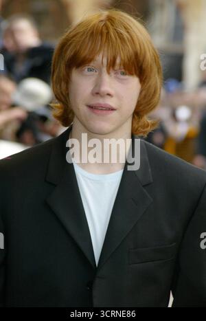Rupert Grint, che interpreta Ron Weasley, all'Harry Potter e il prigioniero di Azkaban - prima cinematografica britannica, Londra - 30/05/04 Foto Stock
