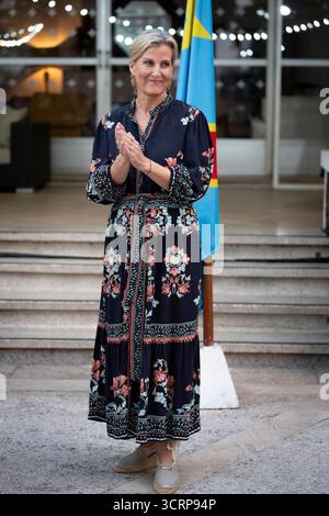 EMBARGO AL 1935 GIOVEDÌ 2 OTTOBRE la Duchessa di Edimburgo presso l'Ambasciata britannica a Kinshasa, Repubblica Democratica del Congo. Data foto: Mercoledì 1 ottobre 2025. Foto Stock