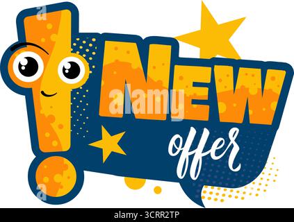 Nuova offerta illustrazione vettoriale a fumetti Illustrazione Vettoriale