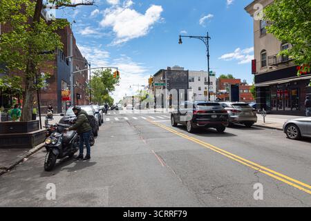 Astoria, 30th Avenue New York City Foto Stock