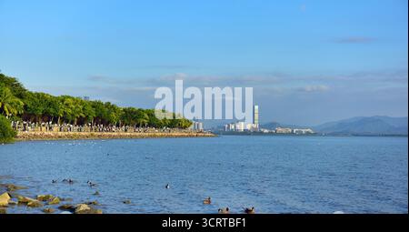 Parco della baia di Shenzhen, distretto di Nanshan, città di Shenzhen, provincia del Guangdong Foto Stock