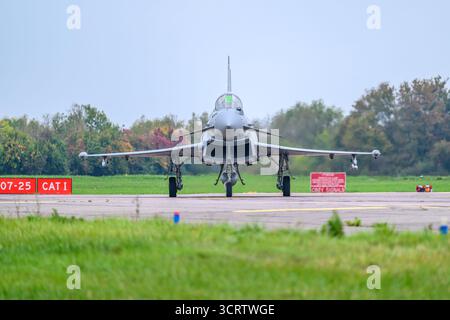 Display RAF Brize Norton, Industry Day, Eurofighter Typhoon Callsign REHEAT01. Foto Stock
