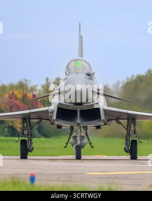Display RAF Brize Norton, Industry Day, Eurofighter Typhoon Callsign REHEAT01. Foto Stock