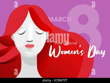illustrazione internazionale della giornata delle donne Illustrazione Vettoriale