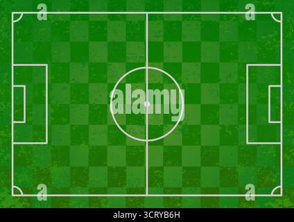 Football Soccer campo verde Illustrazione Vettoriale