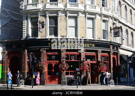 The Viaduct Tavern pub, Londra, Regno Unito Foto Stock