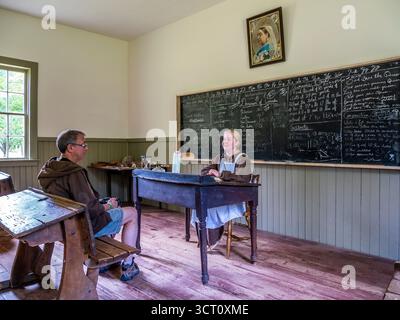 Orwell Corner Historic Village un affascinante villaggio storico che raffigura la vita negli anni '1890 sull'Isola del Principe Edoardo, Canada Foto Stock