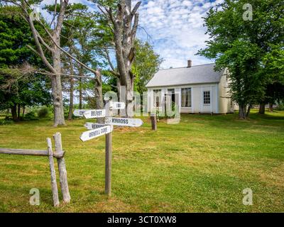 Orwell Corner Historic Village un affascinante villaggio storico che raffigura la vita negli anni '1890 sull'Isola del Principe Edoardo, Canada Foto Stock